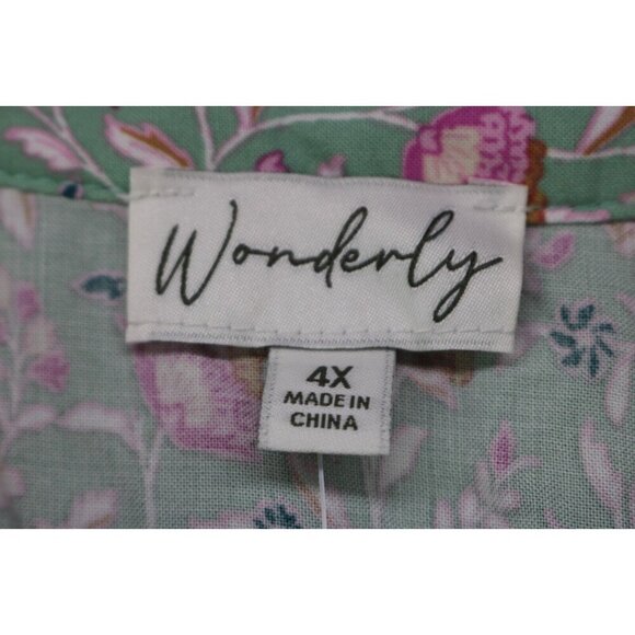 Wonderly Plus Hi-Lo Midi Dress-Size 4X-Tiered-New with Tags-Prairie - Picture 4 of 7